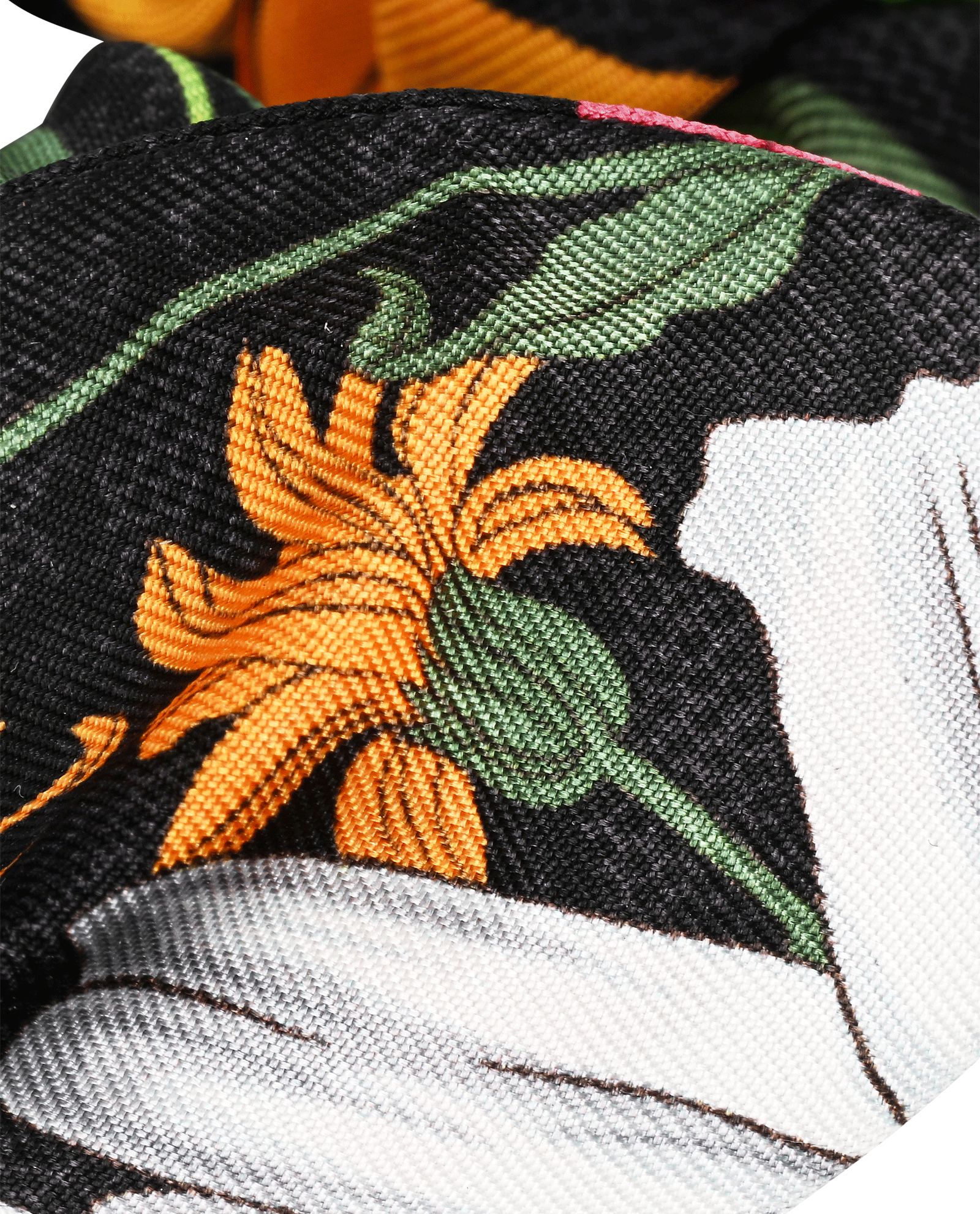 Gucci Scrunchie Set, &pound;195, Accessories, Black/Green/Orange/Pink, Silk, Other view